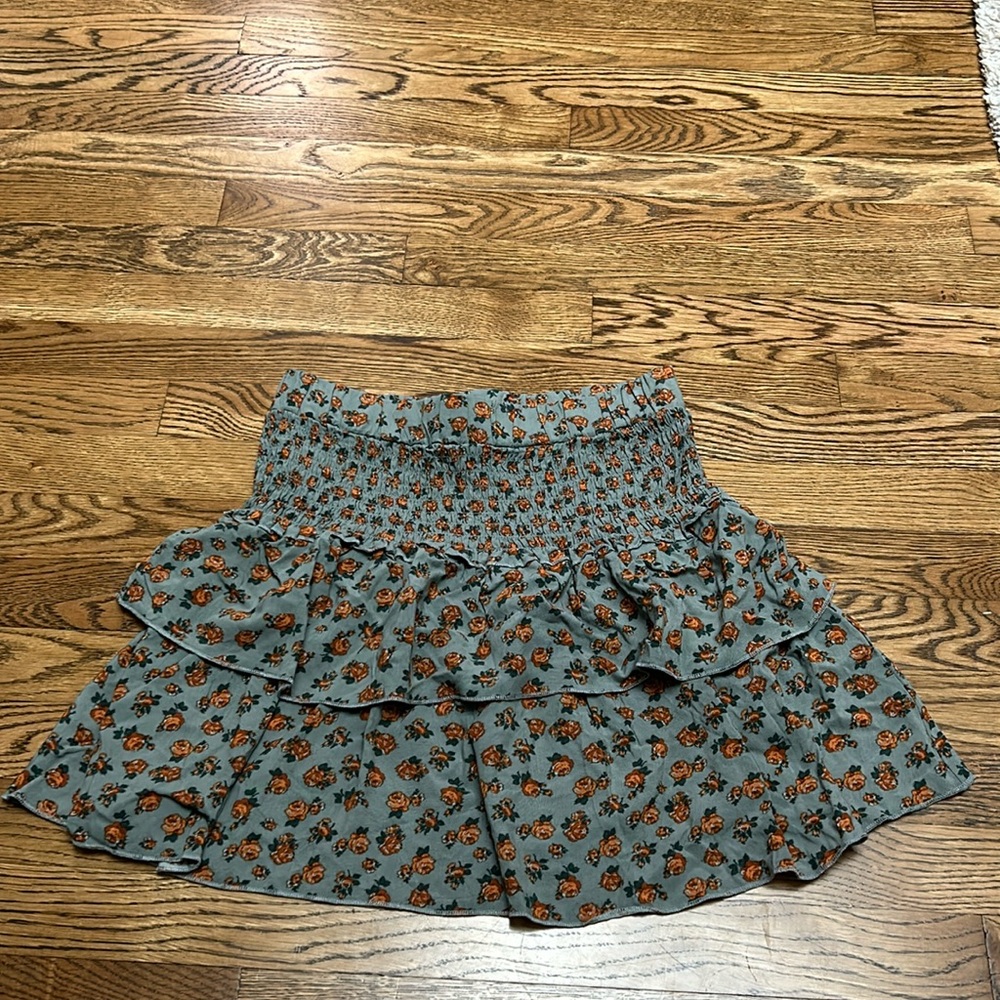 Orange Flower Rixxi Skirt